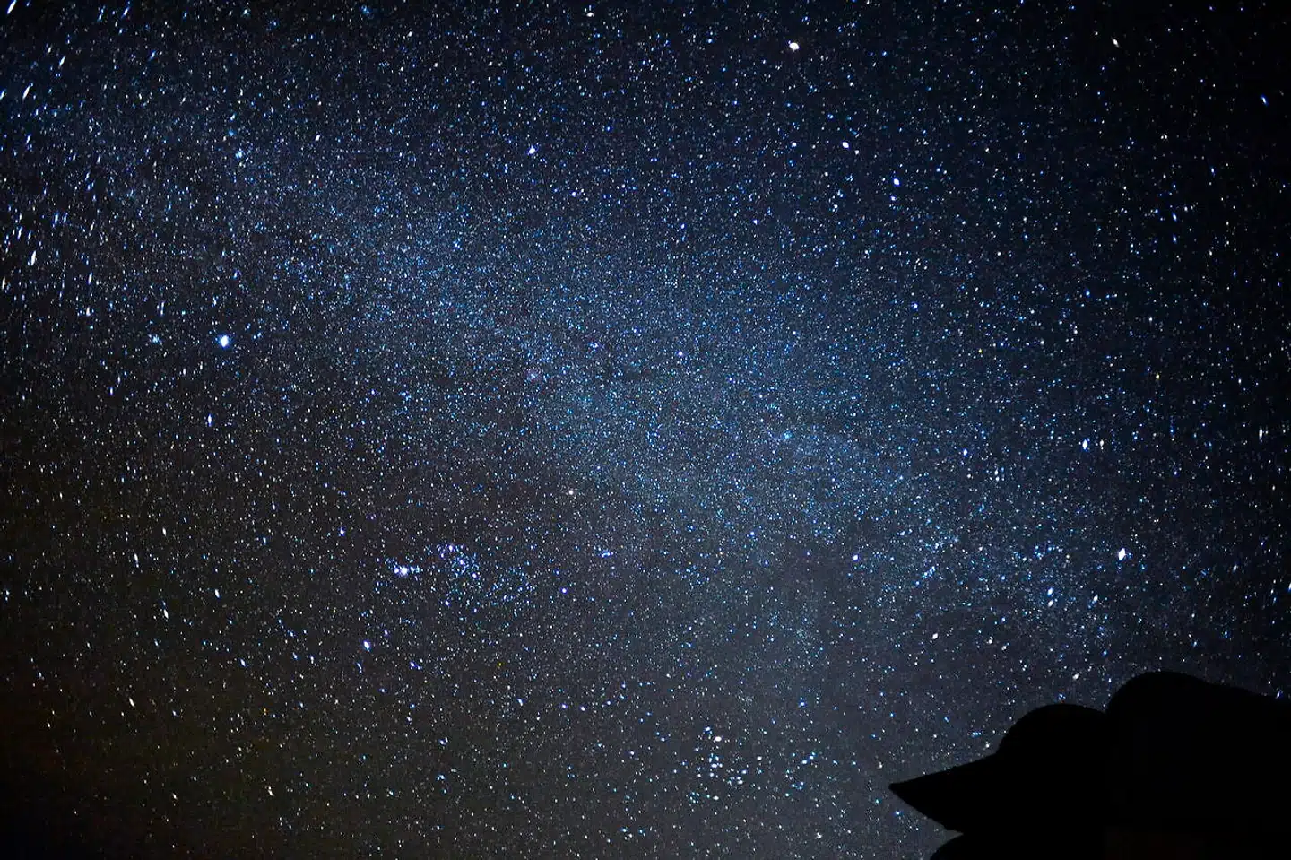 Når månen er gået ned, er stjernehimlen endnu mere imponerende end ellers.