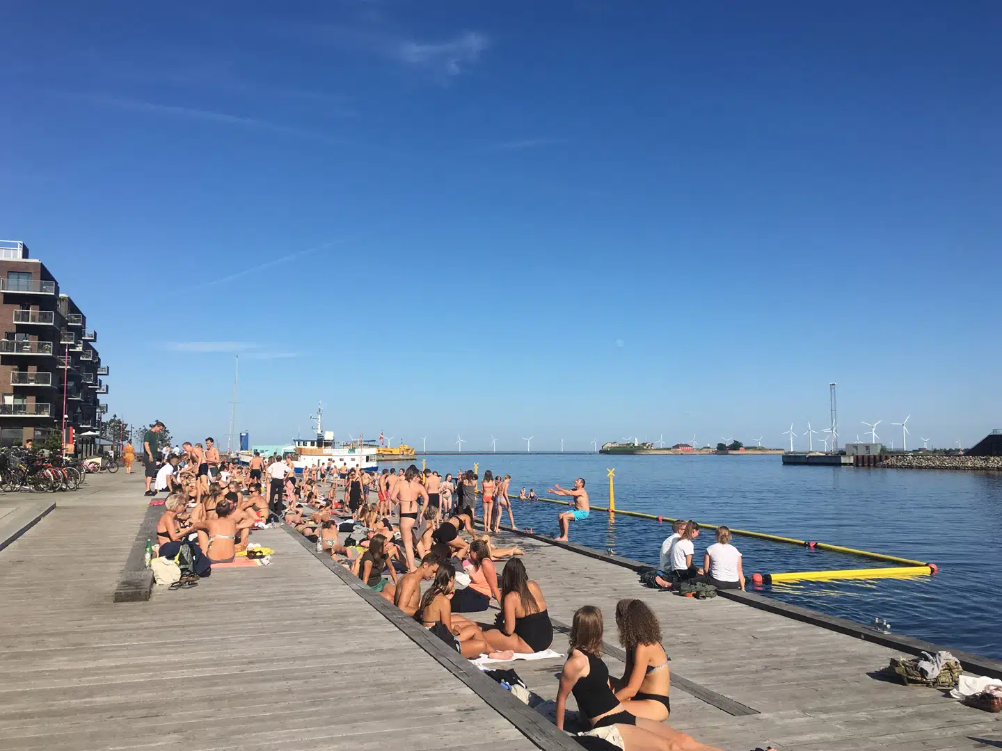 Nordhavn ved Sandkaj er et af de steder, der allerede er oprettet som badezone.