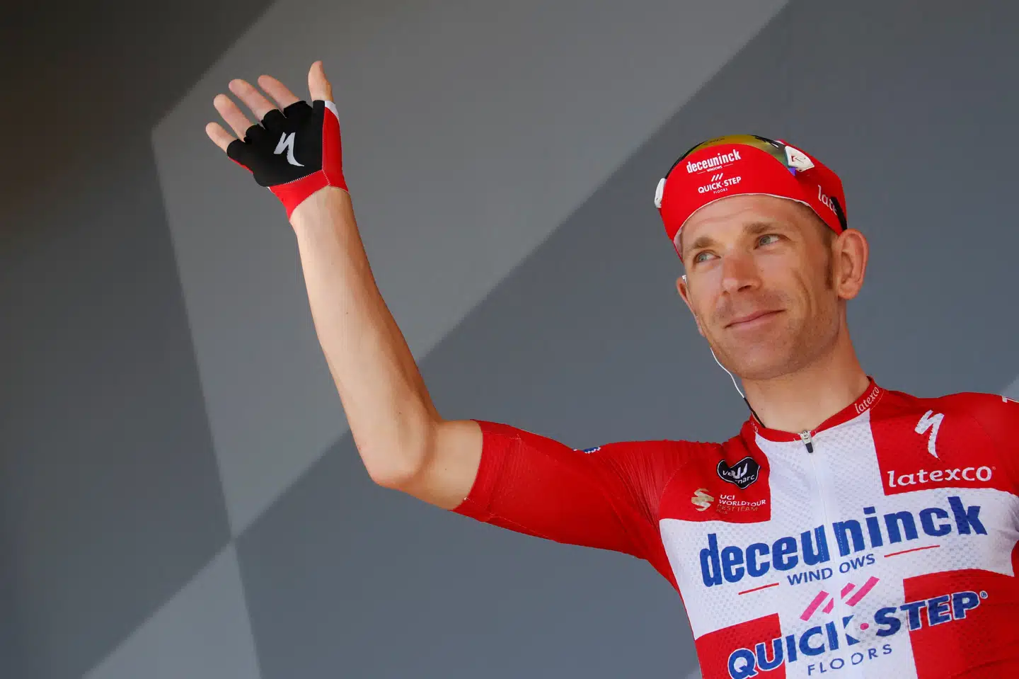 Michael Mørkøv ses her i dannebrogstrøjen under Tour de France. Han kan meget vel også blive en del af VM-holdet i september. Christian Hartmann/Reuters