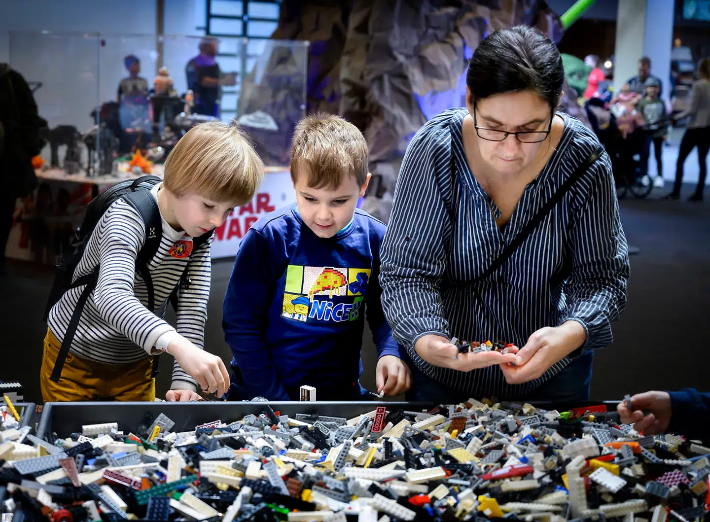 Også herhjemme er der gang i Lego-byggeriet, her ved Lego World i Bella Center, torsdag den 14. februar 2019. Foto: Liselotte Sabroe / Ritzau Scanpix