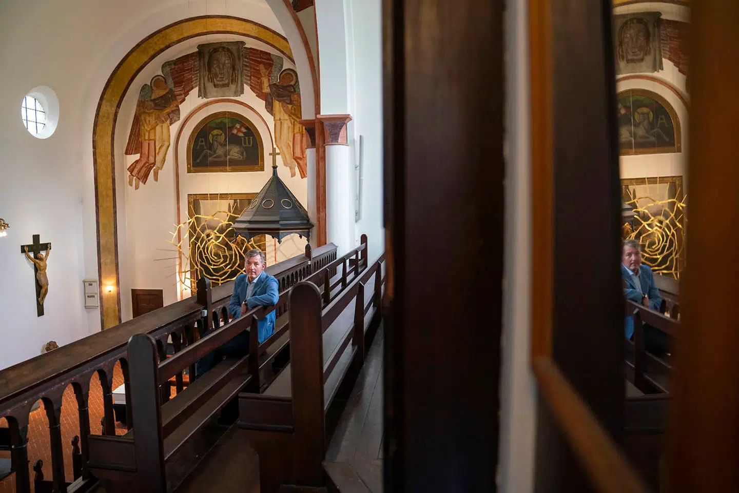 Morten Bangsgaard kommer ofte i den smukke Sankt Markus Kirke på Frederiksberg.