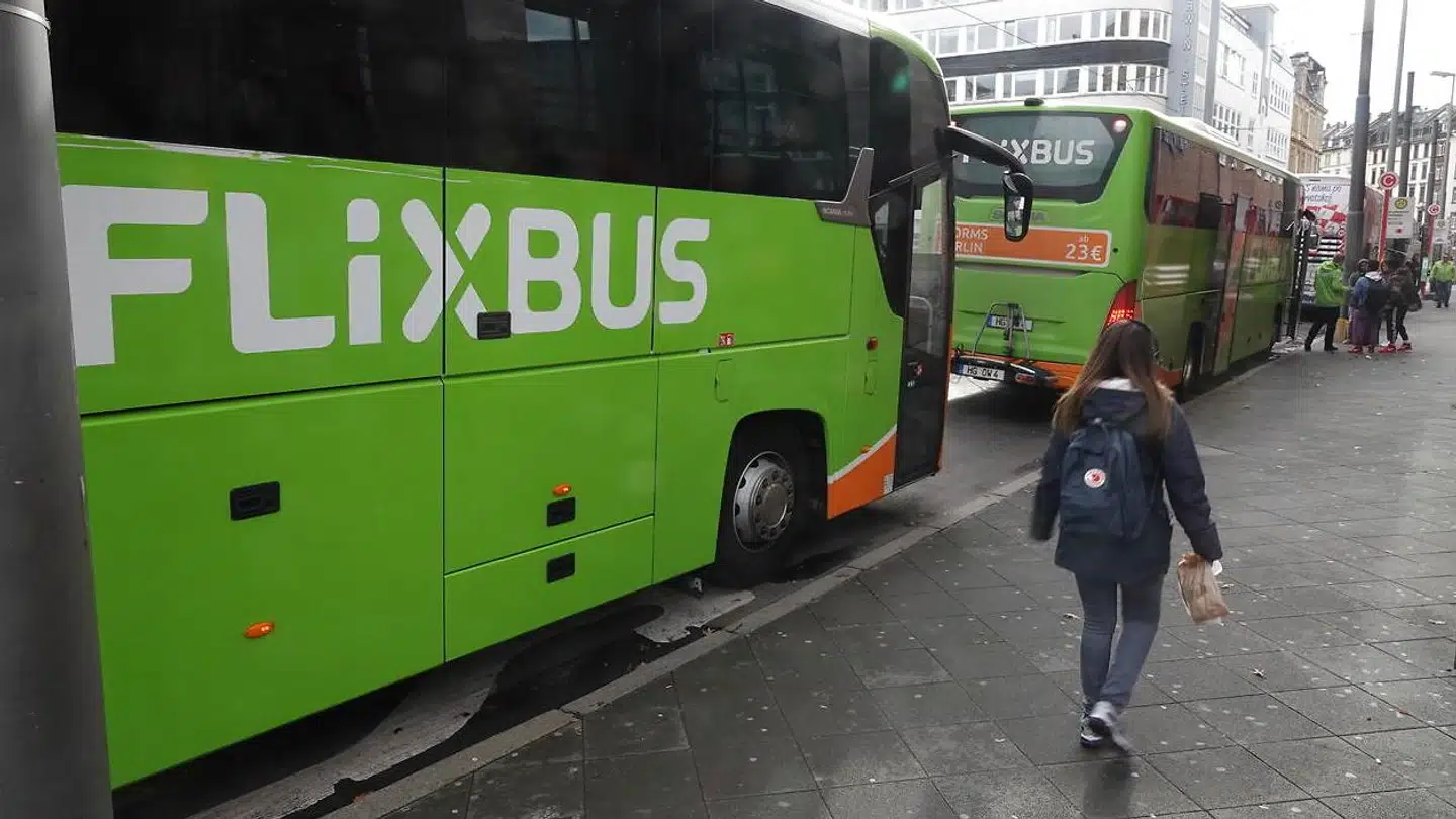 En flixbus fotograferet i Berlin.