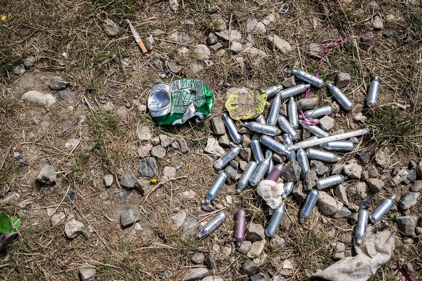 Lattergas på Roskilde Festival.