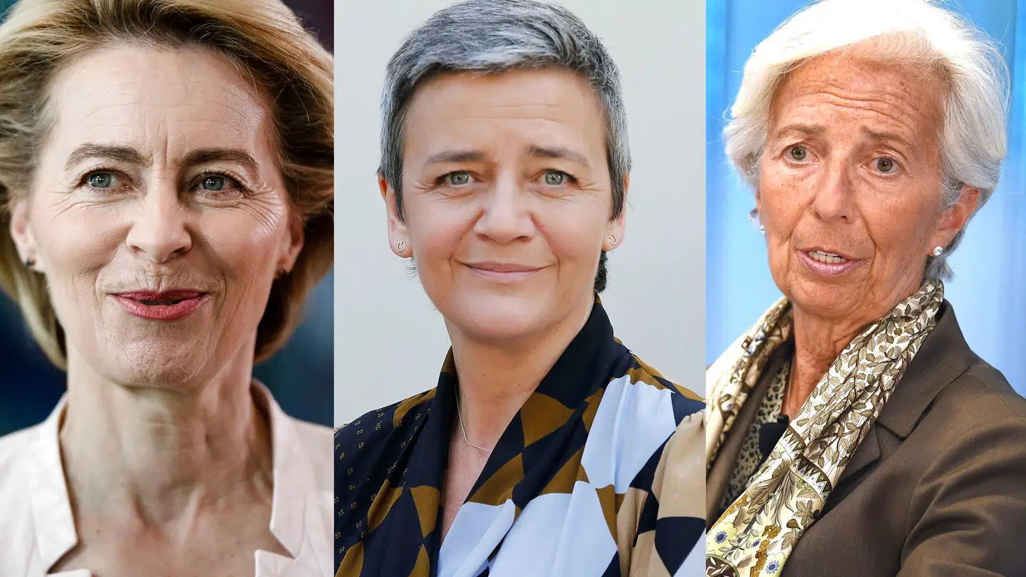 Når Ursula von der Leyen (t.v.) bliver formand for Europa-Kommissionen, når Margrethe Vestager bliver næstformand for EU-Kommissionen, og når Christine Lagarde (t.h.) bliver chef for Den Europæiske Centralbank, så er signalværdien er ikke til at tage fejl af, mener to ligestillingseksperter.