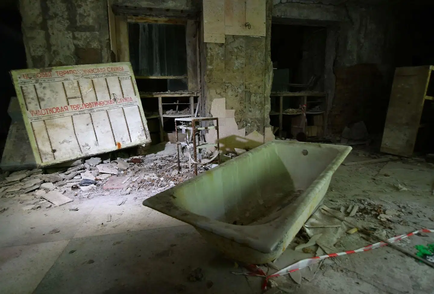 De første ofre for katastrofen blev bragt til behandling på sygehuset i Pripjat.