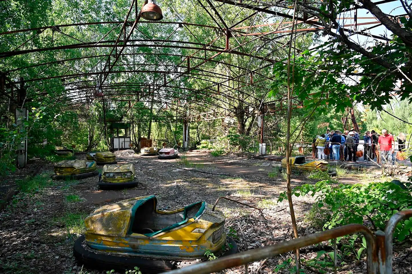 den forladte forlystelsespark i spøgelsesbyen Pipjat er et af de mest ikonisme billeder på katastrofen.