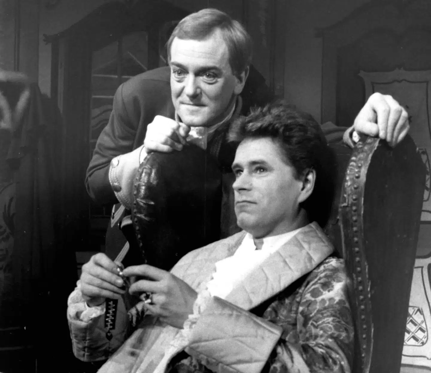 Jesper Langberg og kollegaen Søren Spanning i Ludvig Holbergs »Maskarade« på Det Kongelige Teater.