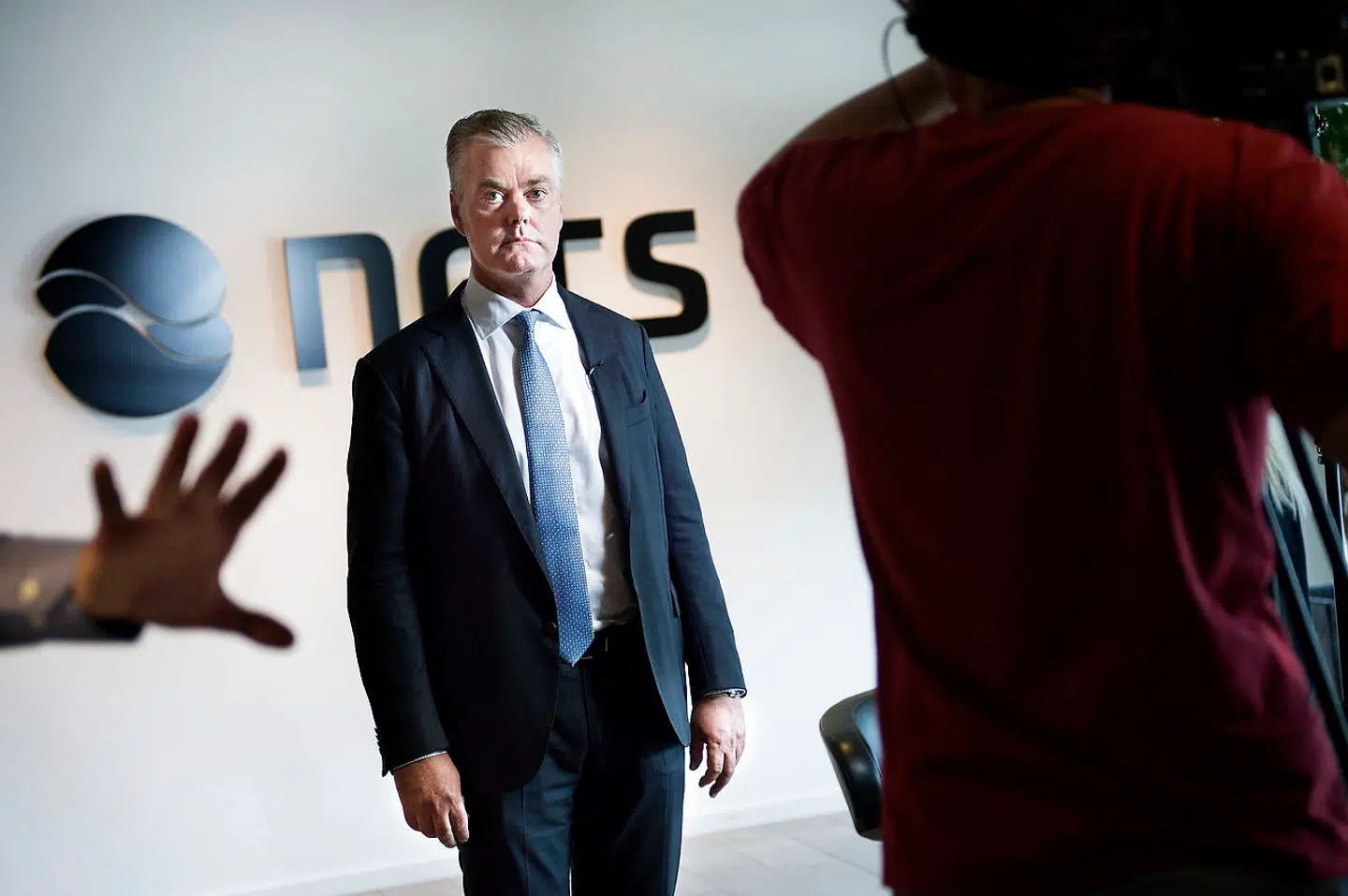 Selskabet Nets, der blandt andet står for NemID og dankort, annoncerer sin børsnotering på et pressemøde 1. september 2016 med CEO Bo Nilsson. Arkivfoto: Liselotte Sabroe/Ritzau Scanpix