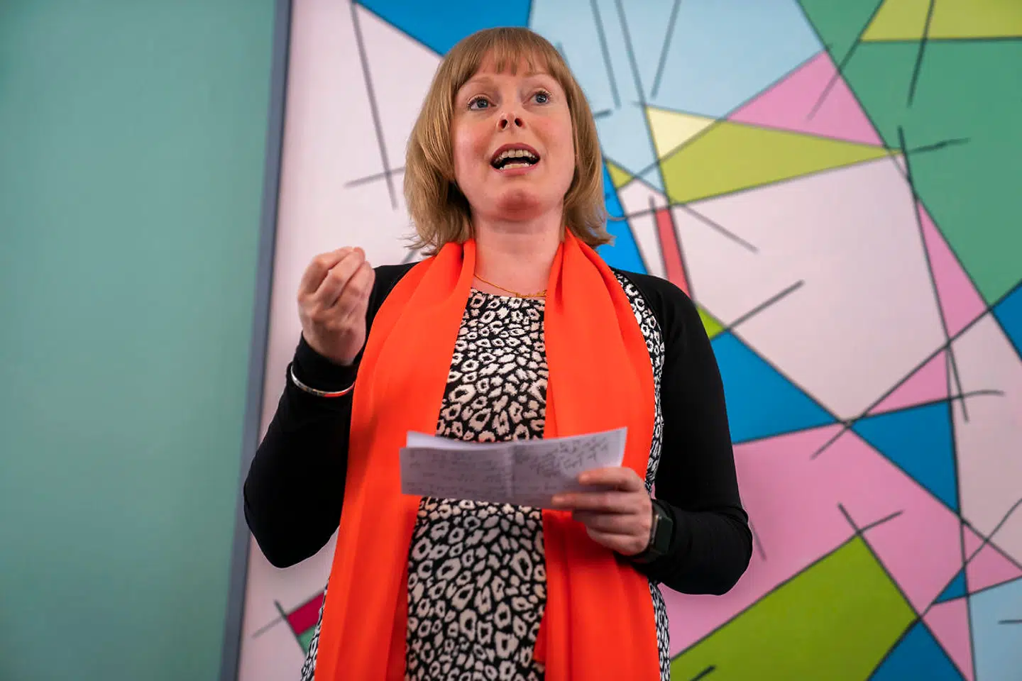 Mette Bock overdrager til kulturminister Joy Mogensen i Kulturministeriet i København, torsdag den 27. juni 2019. Efter regeringsdannelsen overdrages ministerierne torsdag fra VLAK-regeringen til den nye S-regering.