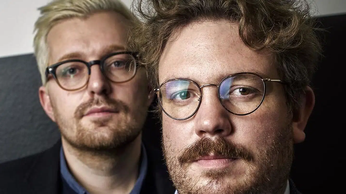 Rasmus Bruun og Frederik Cilius, da de blev nomineret til årets dansker-prisen i 2016.
