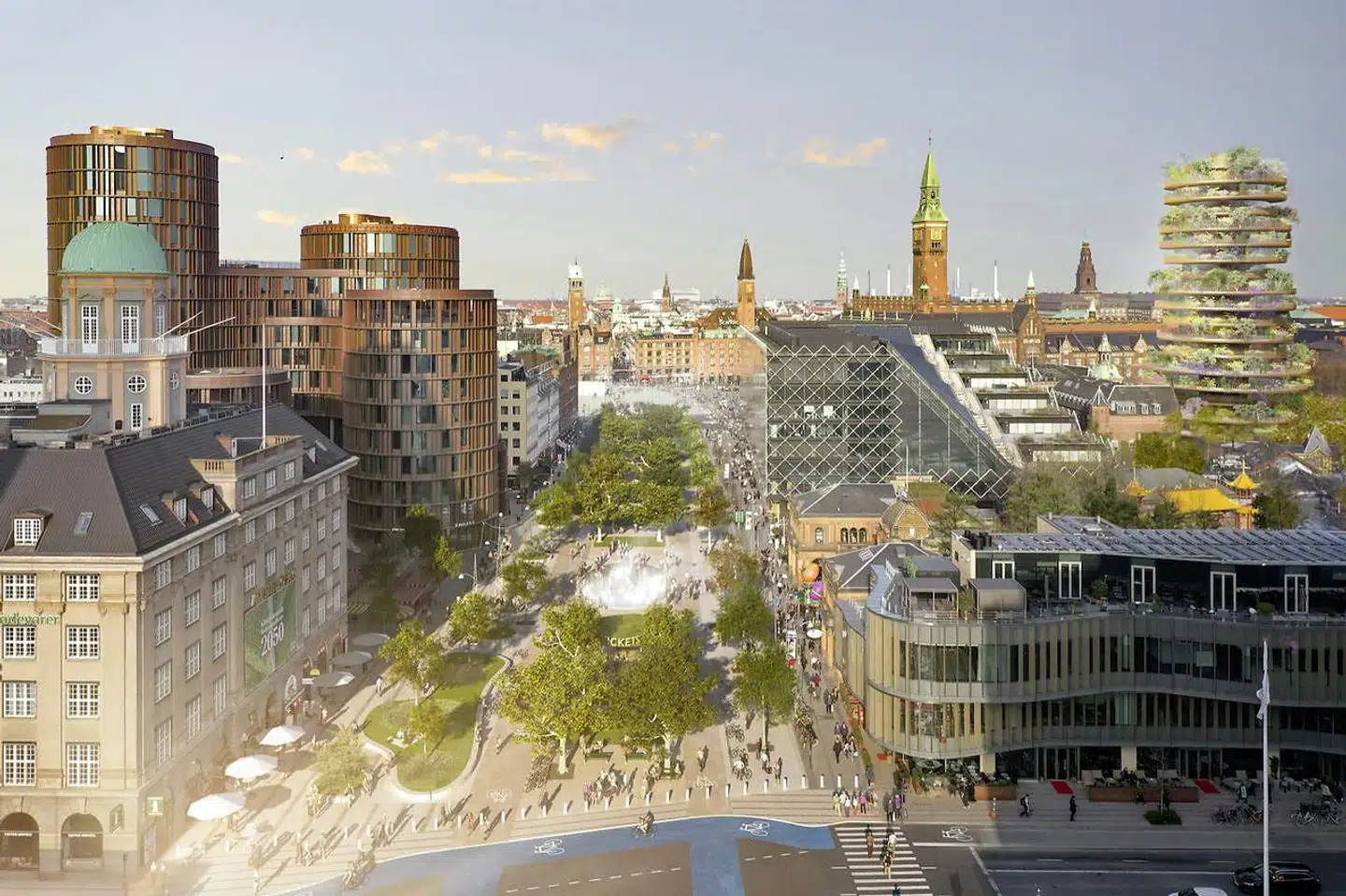 Et rundt højhusbyggeri med hotel og luksuslejligheder er på vej i Tivoli: »Det nye byggeri på 70 meter og med 18 etager er denne gang smart sukret ind i en »vision« om at omdanne Vesterbrogade uden for Tivolis hovedindgang til en »bypark«.