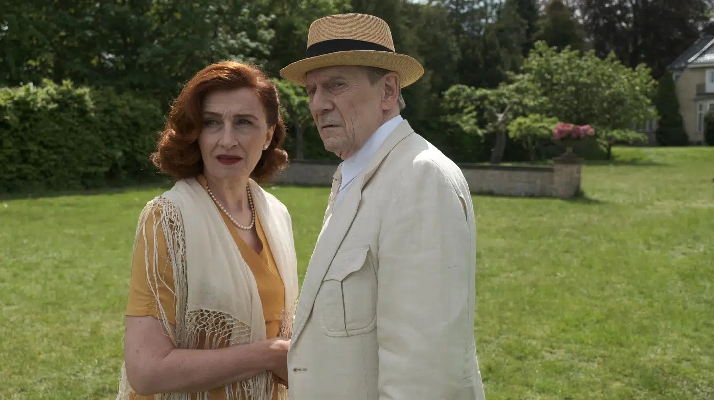 Jesper Christensen og Bodil Jørgensen fra De forbandede år. Foto: Christian Geisnæs