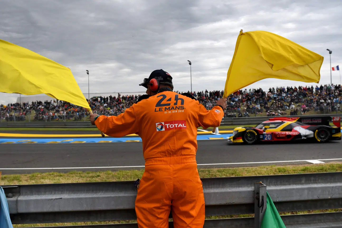 Le Mans begyndte lørdag klokken 15 og varer i 24 timer. Fred Tanneau/Ritzau Scanpix