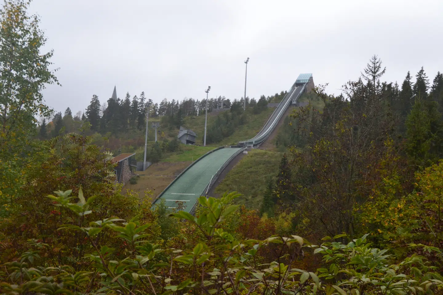 Det gamle Holmenkollen fra OL ’52.