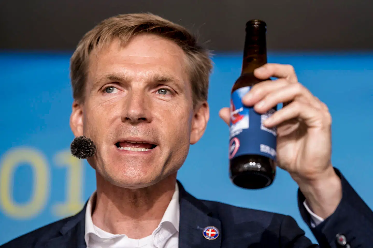 Kristian Thulesen Dahl fra Dansk Folkeparti holder partiledertale på Hovedscenen i Allinge på Bornholm under Folkemødet 2019, lørdag den 15. juni 2019.. (Foto: Mads Claus Rasmussen/Ritzau Scanpix)