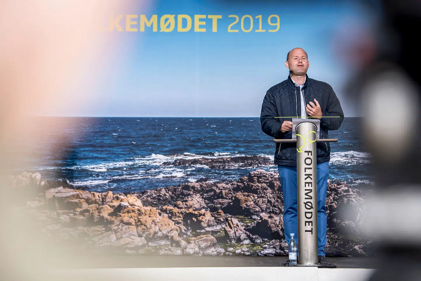Søren Pape Poulsen fra Konservative holder partiledertale på Hovedscenen i Allinge på Bornholm under Folkemødet 2019, lørdag den 15. juni 2019.