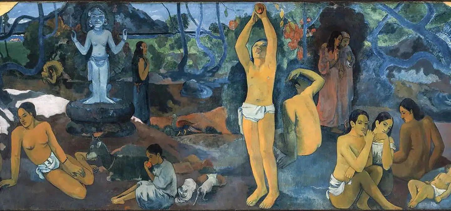 Mod slutningen af sit liv malede Paul Gauguin et af sine største og mest berømte billeder, som han gav titlen »Hvor kommer vi fra? Hvad er vi? Hvor er vi på vej hen«. Selv kom Gauguin fra Paris som barnebarn af en feministisk pioner og rejste via København og Arles til Fransk Polynesien, hvor han gik til grunde af syfilis og mangelsygdomme, næsten blev blind og døde i en primitiv hytte på øgruppen Marquesas.