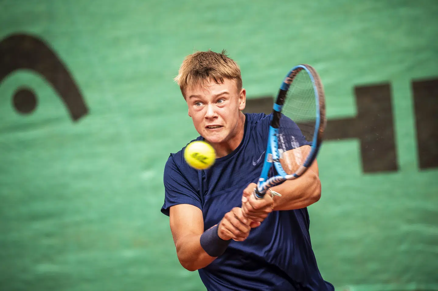 Holger Rune har nu vundet fem kampe i Paris og næste opgave bliver finalen i juniorernes French Open. Arkivfoto, Kenneth Jessen/Ritzau Scanpix
