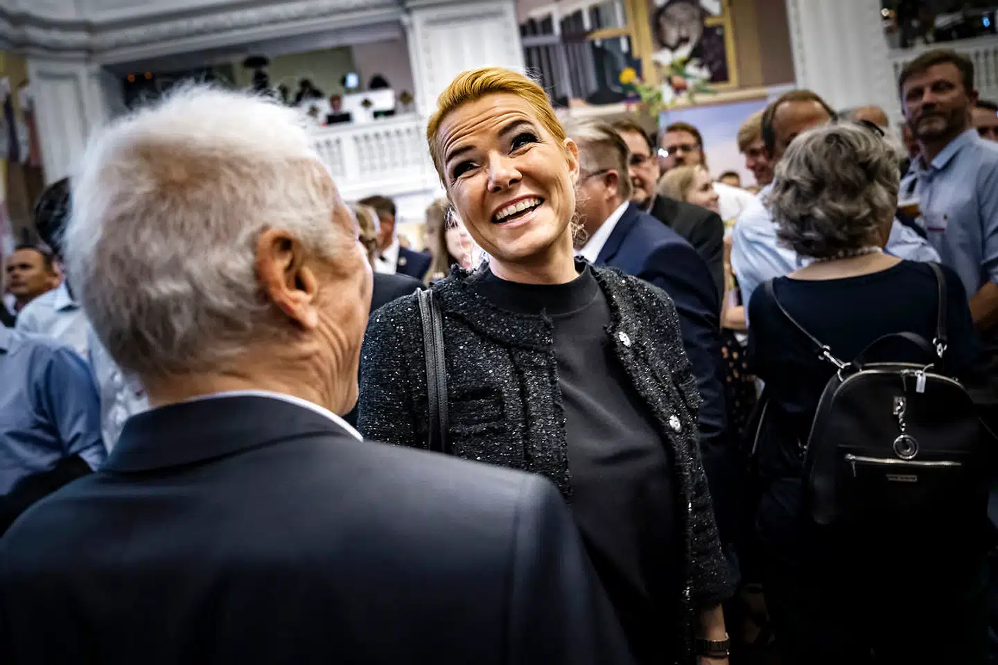 Inger Støjberg ved Venstres valgfest på Christiansborg i onsdags. Hendes egenskaber som værdikriger og strammer menes at være de vigtigste forklaringer på, at hun fik så mange flere stemmer end sin partifælle Kristian Jensen.