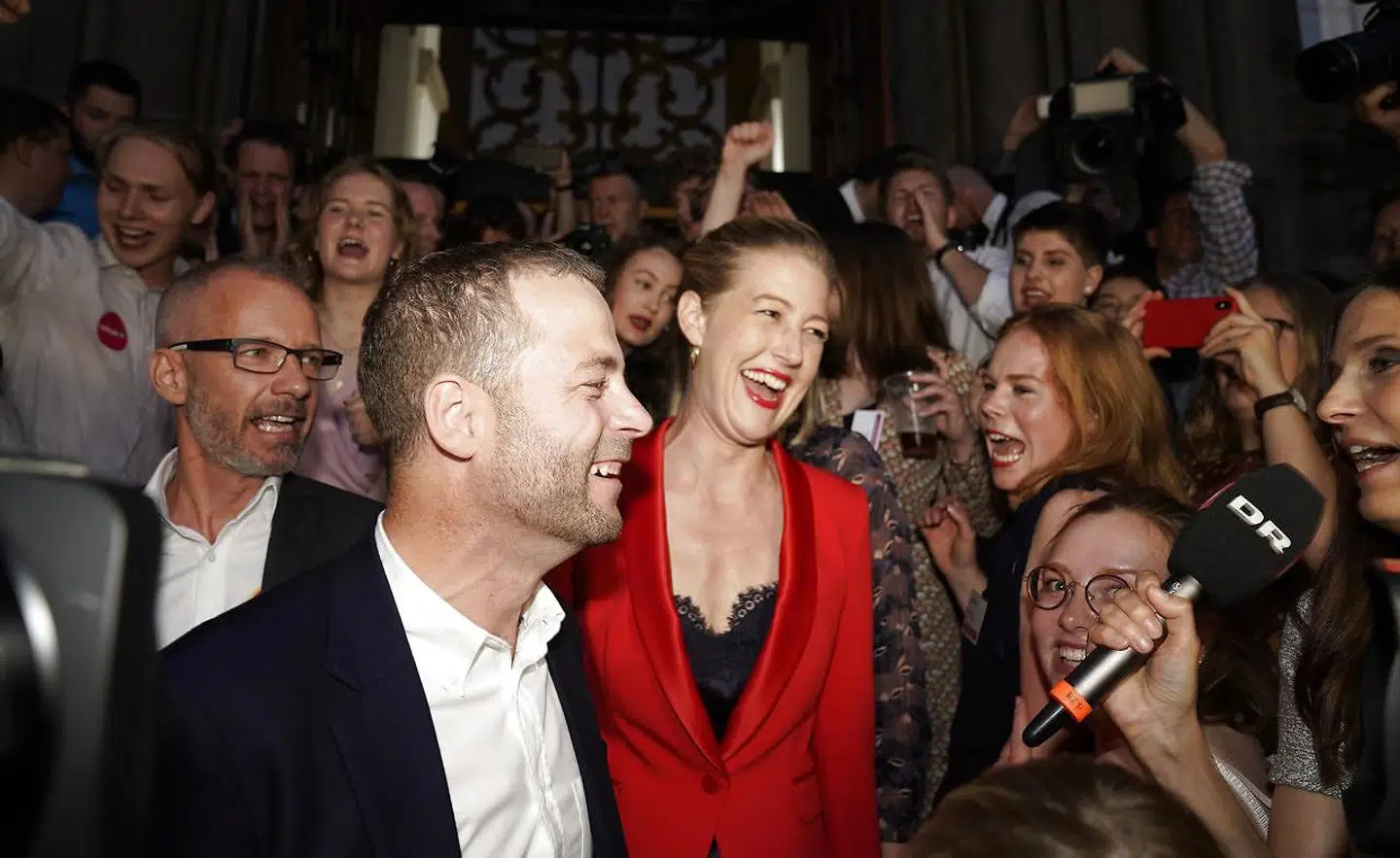 Morten Østergaard, Sofie Carsten Nielsen og de Radikale havde en fest over valgets udfald.