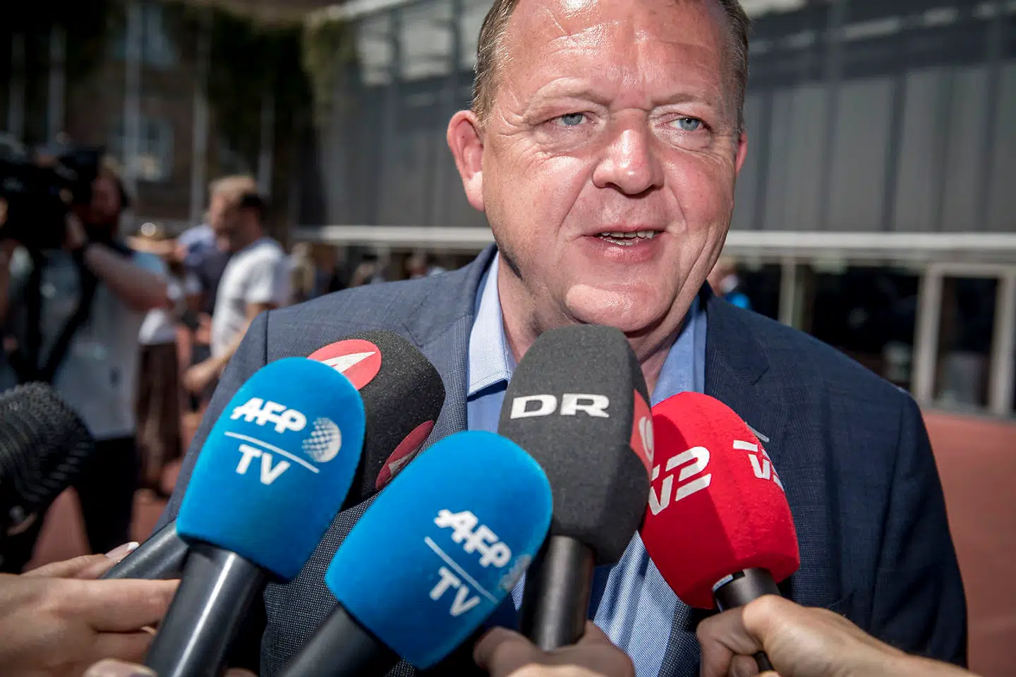 Statsminister Lars Løkke Rasmussen fra Venstre stemmer på Nyboder Skole under Folketingsvalget 2019, onsdag den 5. juni 2019.