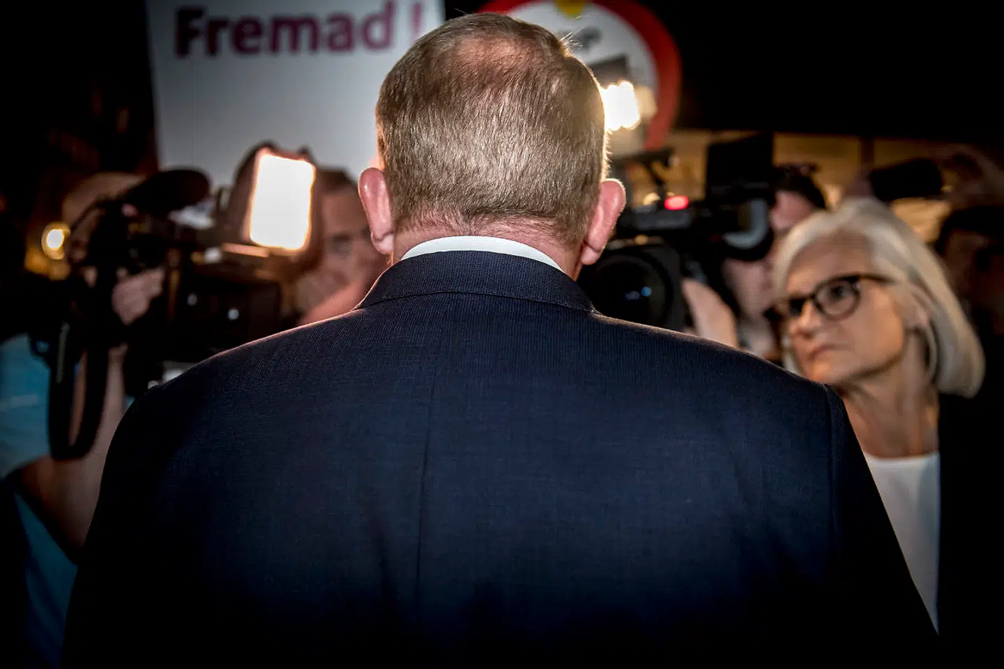 Lars Løkke Rasmussen efter 'Det sidste ord' partilederdebat i TV 2s studie på Københavns Hovedbanegård tirsdag den 4. juni 2019.