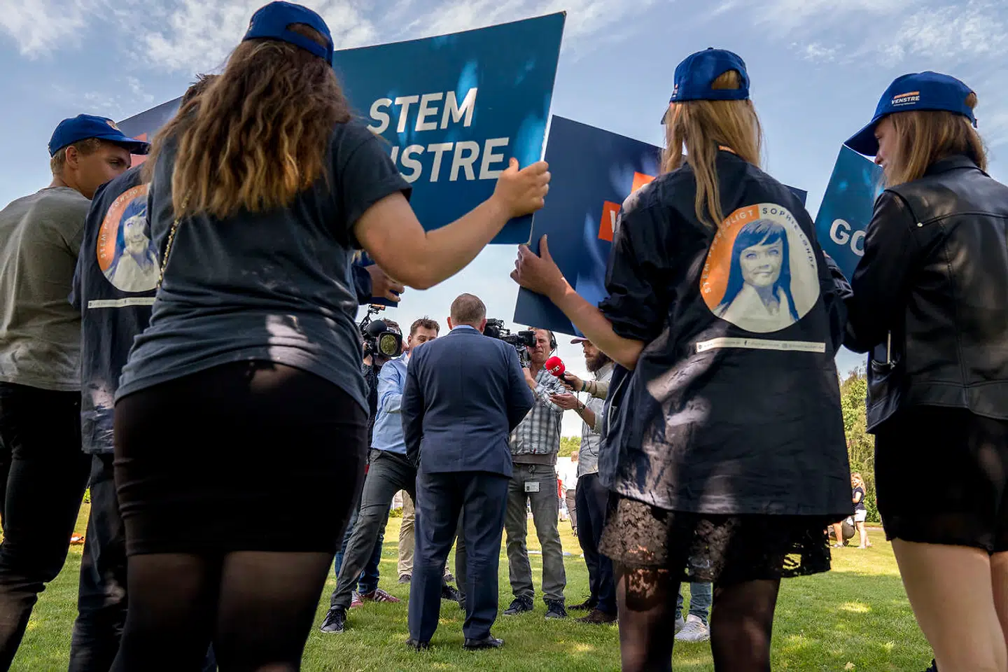 Lars Løkke Rasmussen efter sin grundlovstale i Slangerup.