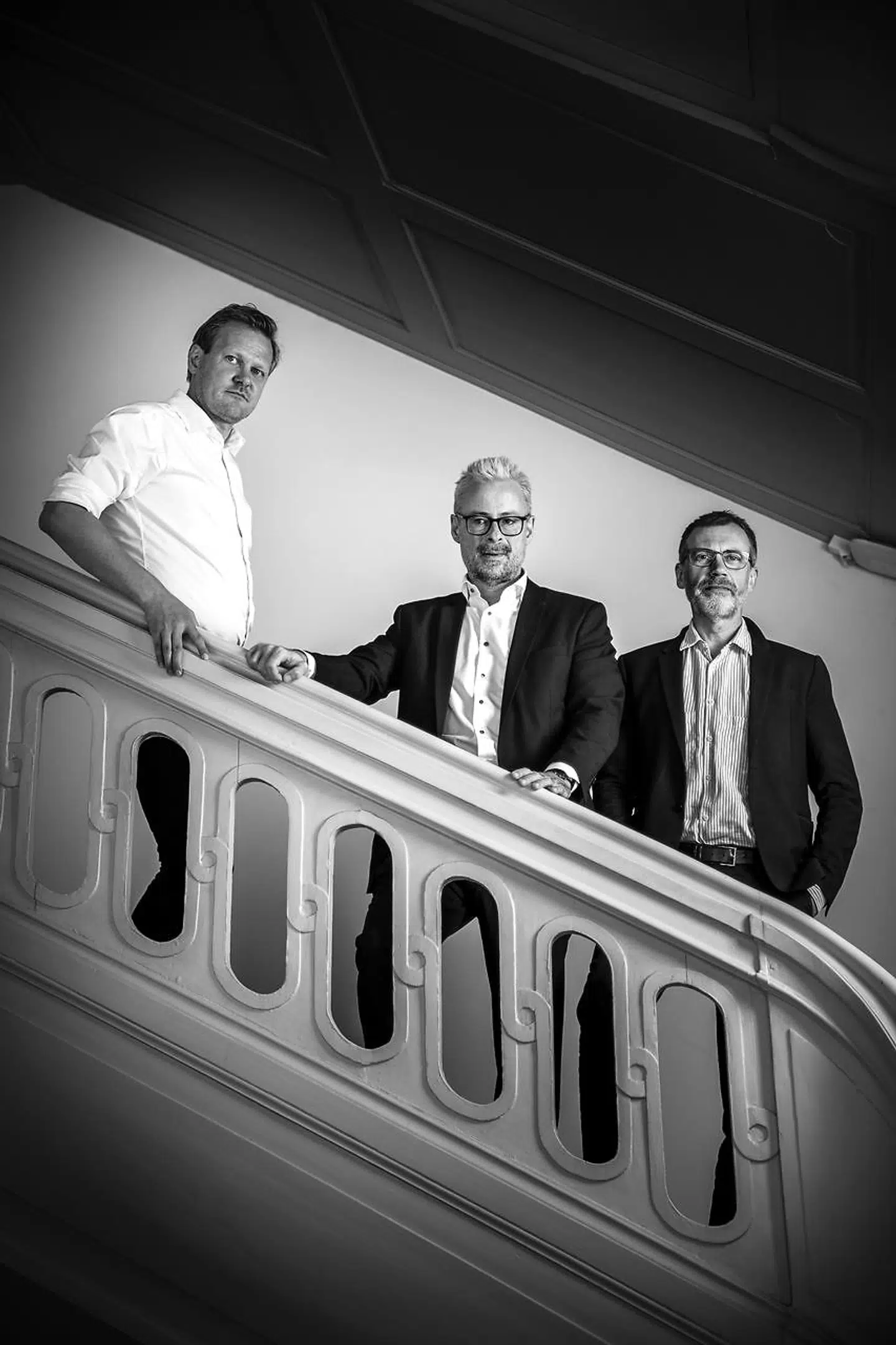 Topmøde i kulturen: Henrik Sass Larsen har en pointe, men bør droppe sine fordommene om kulturlivet, mener kulturens topfolk. Fra venstre: Kasper Holten, Rane Willerslev og Mikkel Bogh