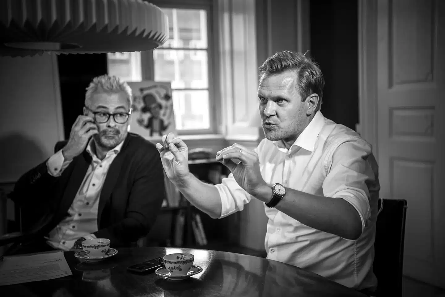 »Selvfølgelig skal kulturlivet tage vores del af slæbet, og det har vi gjort. Men der er skåret dybt. Nu har vi brug for noget arbejdsro.«, siger Kasper Holten (t.h.)