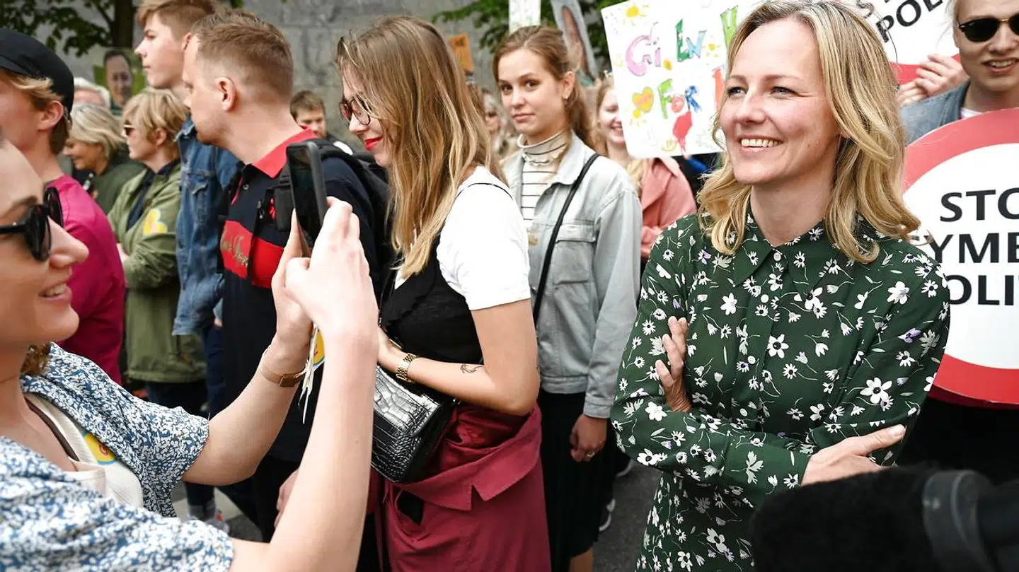 I sidste weekend marcherede tusindvis af mennesker, heriblandt Ida Auken, 2,5 kilometer gennem Københavns gader for at bekæmpe klimaforandringer med politisk handling. (Foto: Philip Davali/Ritzau Scanpix)