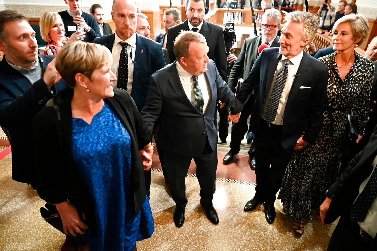 Lars Løkke Rasmussen ankommer til Christiansborg i København under Europa-Parlamentsvalget 2019. (Foto: Philip Davali/Ritzau Scanpix)