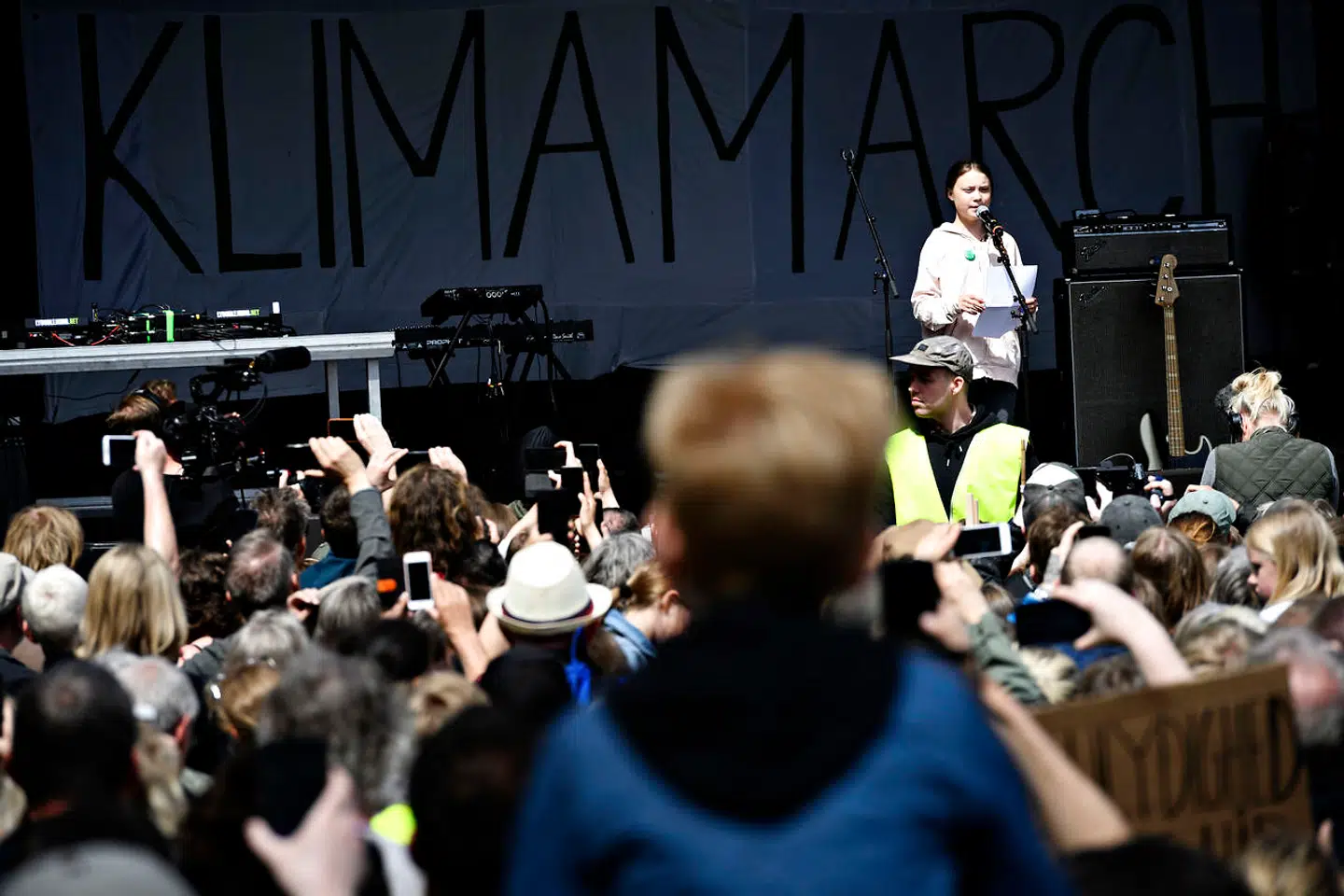 Lørdag understregede endnu en gang, hvordan et af tidens helt store politiske emner er klima. Senest har hun gæstet København under »Folkets Klimamarch«, hvor hun endnu en gang slog et slag for kloden fra scenen på Christiansborg Slotsplads. (ARKIV)