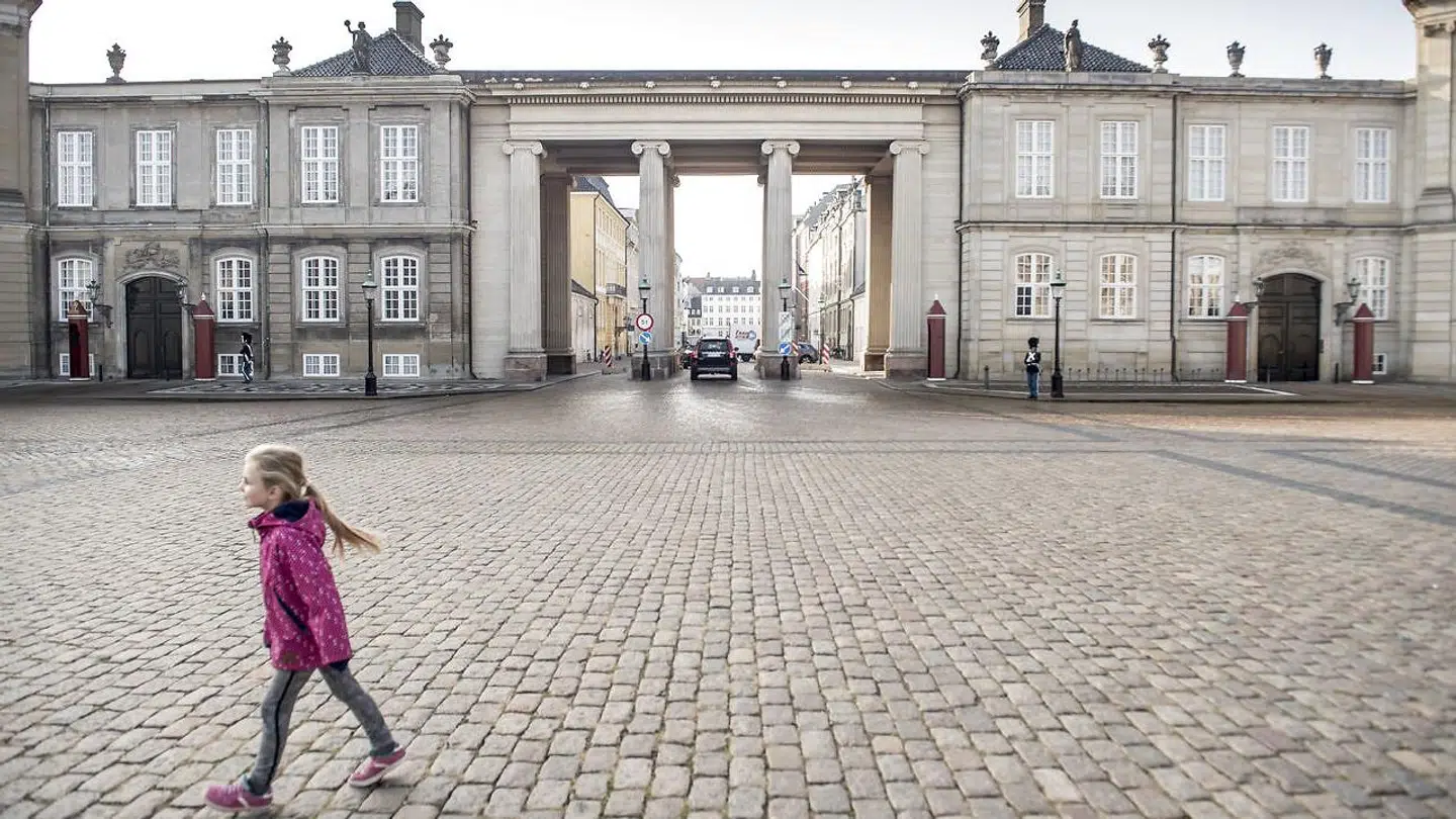 Amalienborg og slotspladsen set mod Amaliegade.