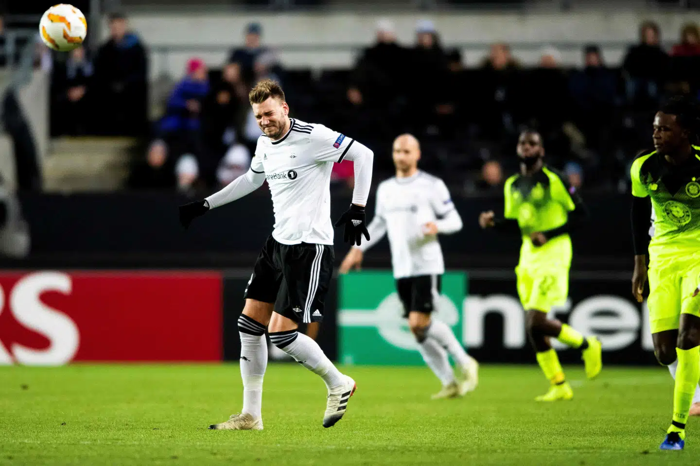 Nicklas Bendtner ses her i en Europa League-kamp mod Celtic. Ole Martin Wold/Ritzau Scanpix