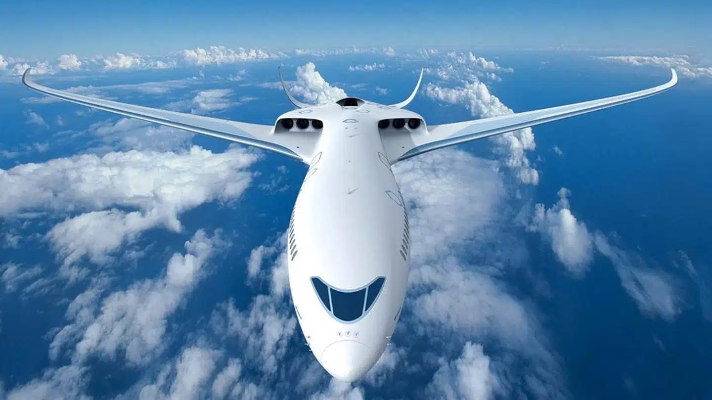 SAS og Airbus’ bud på, hvordan et nyt eldrevent fly kunne se ud om 10-15 år.