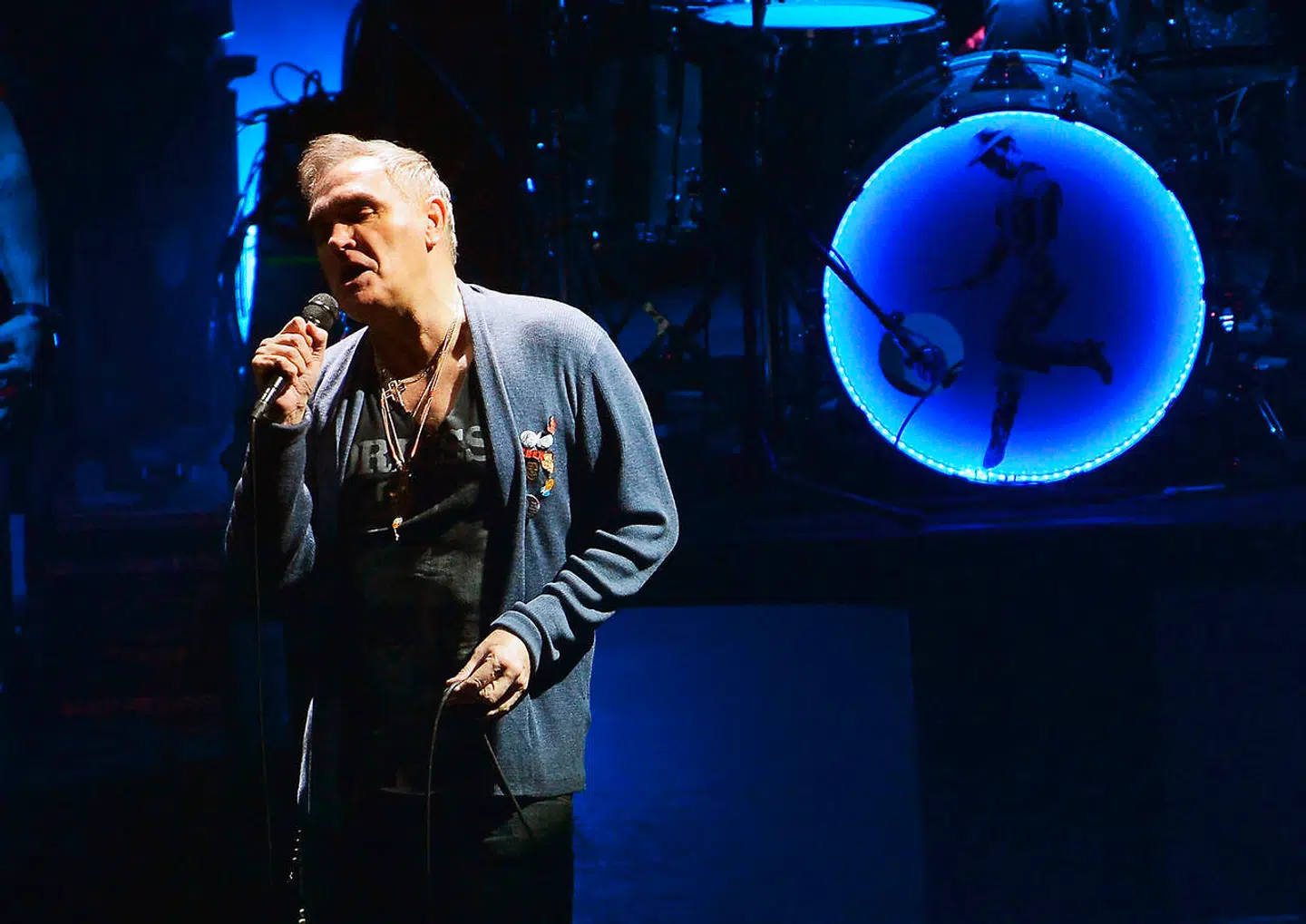 De sidste ti år har Morrissey vakt opsigt med sine rabiate udtalelser om alt fra kødspisning, Brexit til at han mener, at Adolf Hitler var venstreorienteret. Her optræder han i Mexico tidligere i år.