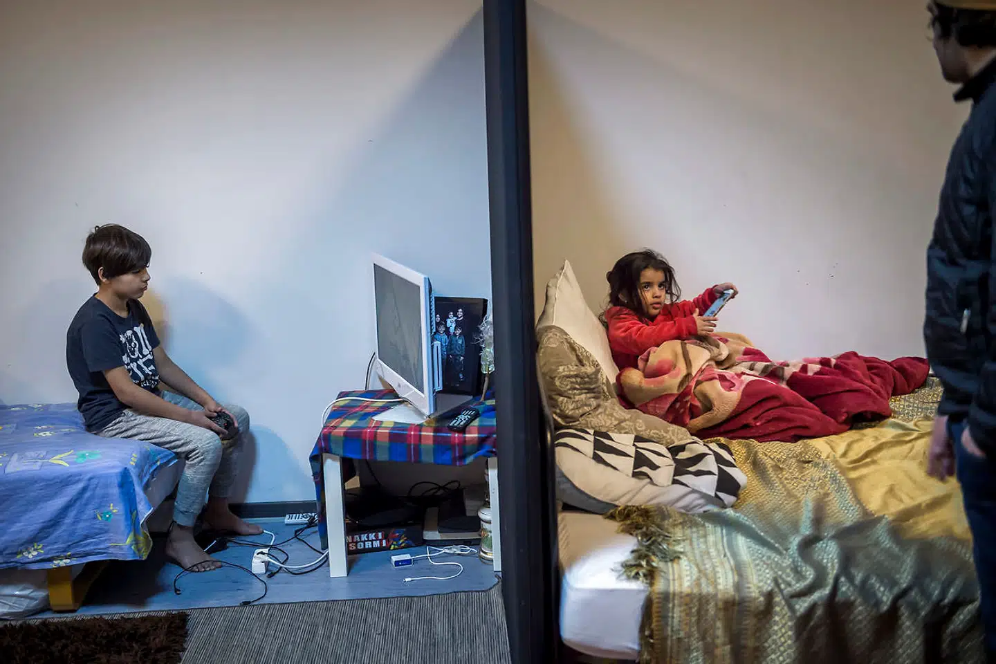 Arkvifoto: Børnene på Udrejsecenter Sjælsmark. Til venstre Hussein på 10 år, til højre Rokaya på tre år. Kristian Thulesen Dahl afviser i interview at gøre det muligt for forældre selv at lave til deres børn på Sjælsmark Kaserne, der fungerer som Udrejsecenter for afviste asylansøgere.