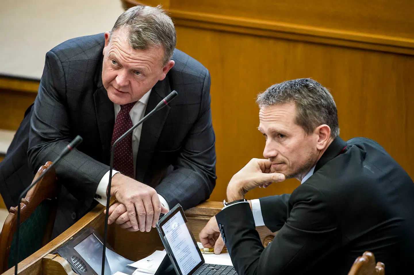 Statsminister Lars Løkke Rasmussen (V) og finansminister Kristian Jensen (V).