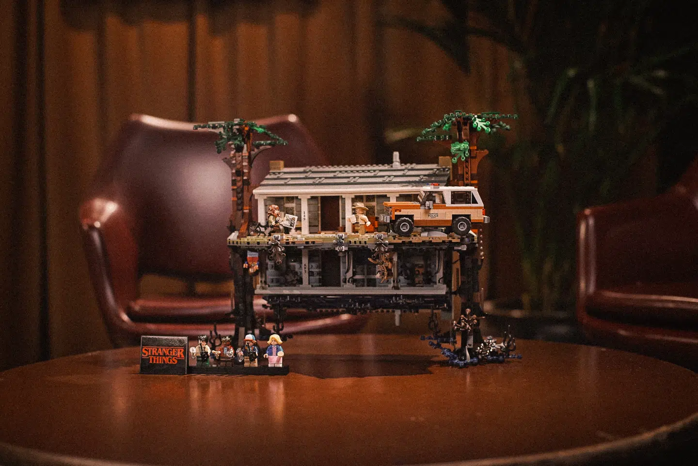 Sættet giver fans mulighed for at komme ind i familien Byers hus og den overnaturlige verden »The Upside Down« og inkluderer minifigurer af karaktererne Eleven, Hopper, Will og flere.