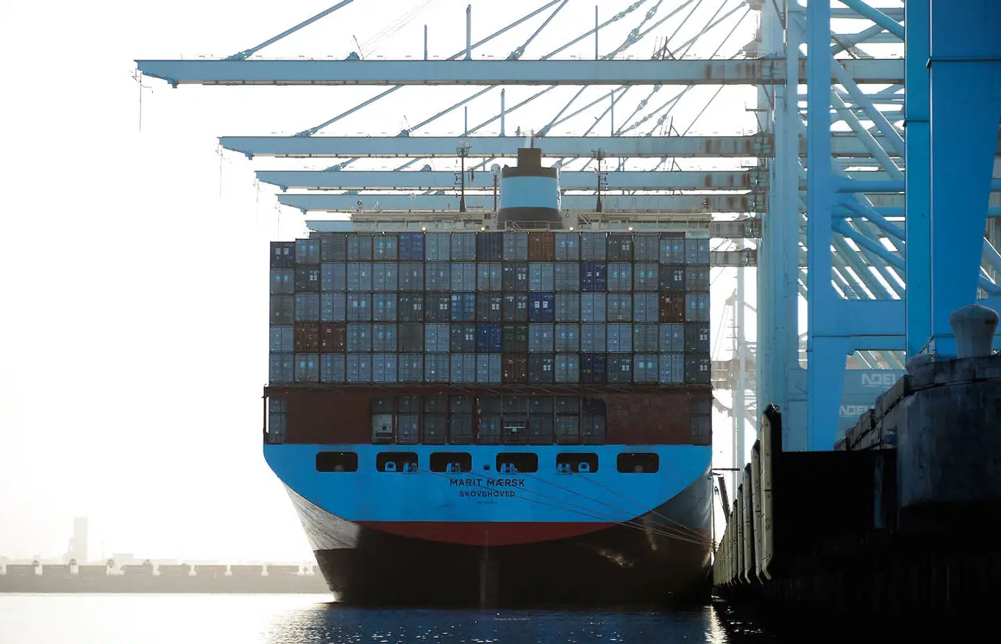 Havnen i Los Angeles. USA er det største eksportmarked for danske virksomheder udenfor Europa, men handelskrigen mellem USA og Kina efterlader en række spørgsmål om fremtiden for danske virksomheder på det amerikanske marked.