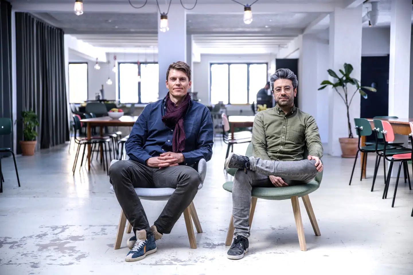 Pleo blev grundlagt i København i 2015 af fintech-veteranerne Jeppe Rindom (tv.) og Niccolo Perra, som begge var nogle af de første ansatte i den danske startup-succes Tradeshift, der i dag har adresse i USA.
