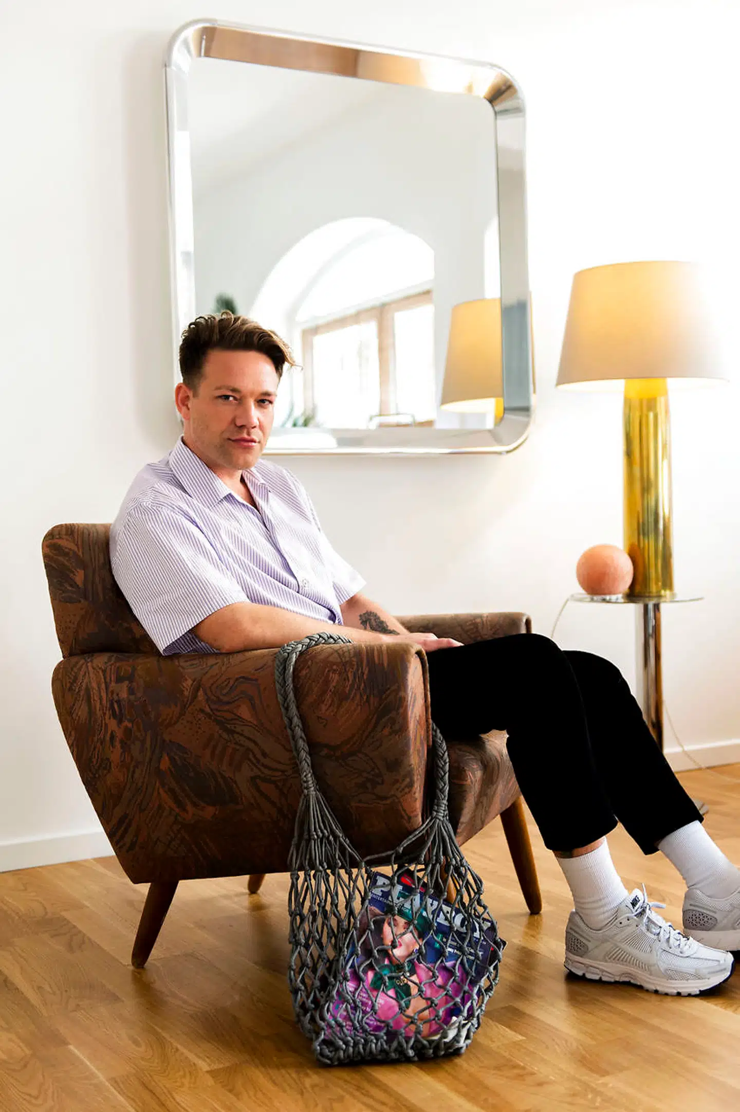 »Martin Asbjørn har sin yndlingsstol, der skulle reddes som ting nummer seks, hvis han måtte få mere end fem ting med.«