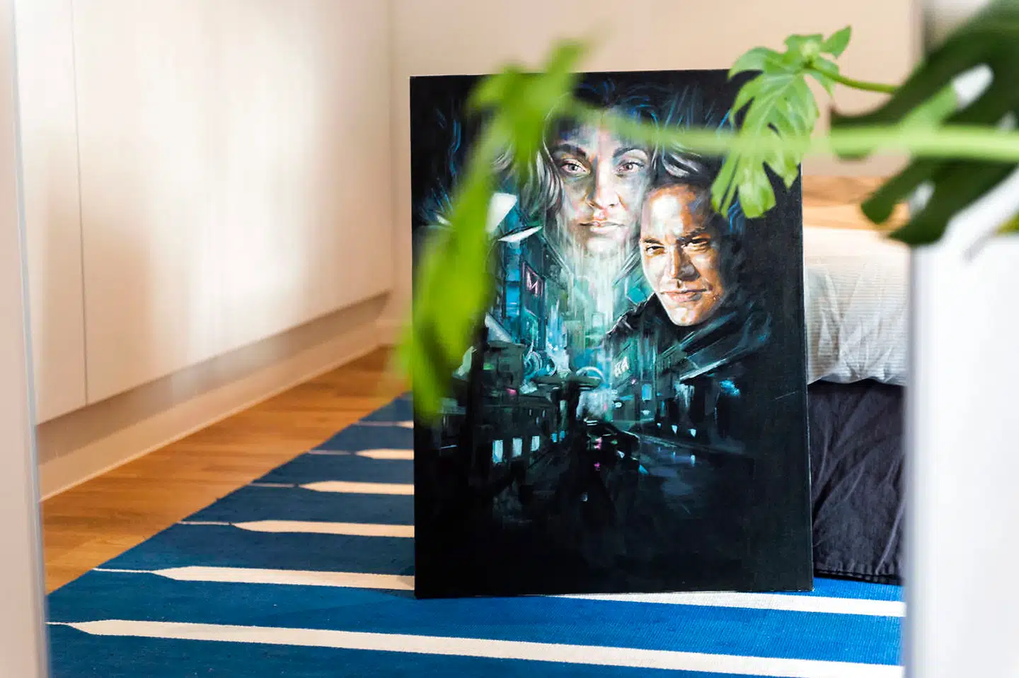 »Bladerunner-malerier – her med Martin Asbjørn selv som motiv.