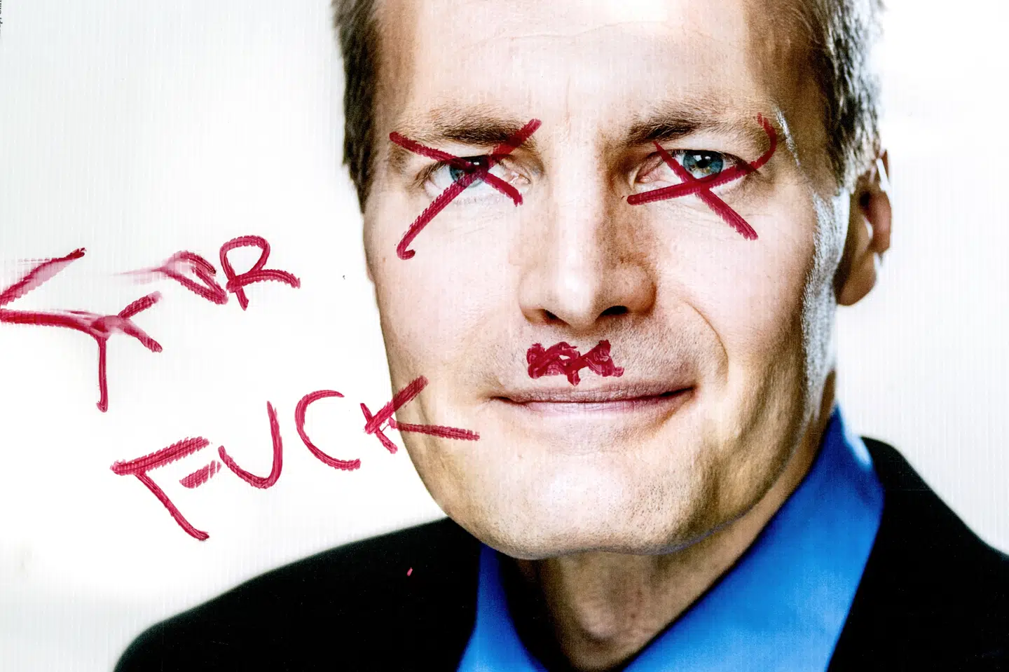 Ukendte gerningsmænd ødelagde natten til søndag d. 12. maj 2019 mindst 30 af Peter Skaarups (DF) valgplakater på Østerbro i København. Mange af plakaterne var flået ned, andre ødelagt og enkelte overmalet. (Foto: Bax Lindhardt/ Scanpix 2019) Bax Lindhardt/Ritzau Scanpix