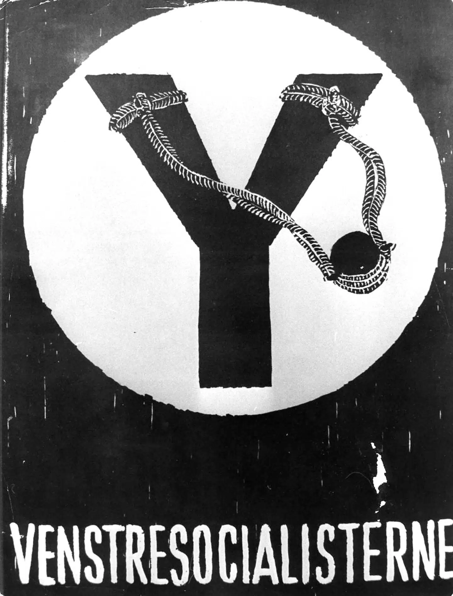 Venstresocialisternes valgplakat fra 1971 med slangebøssen.