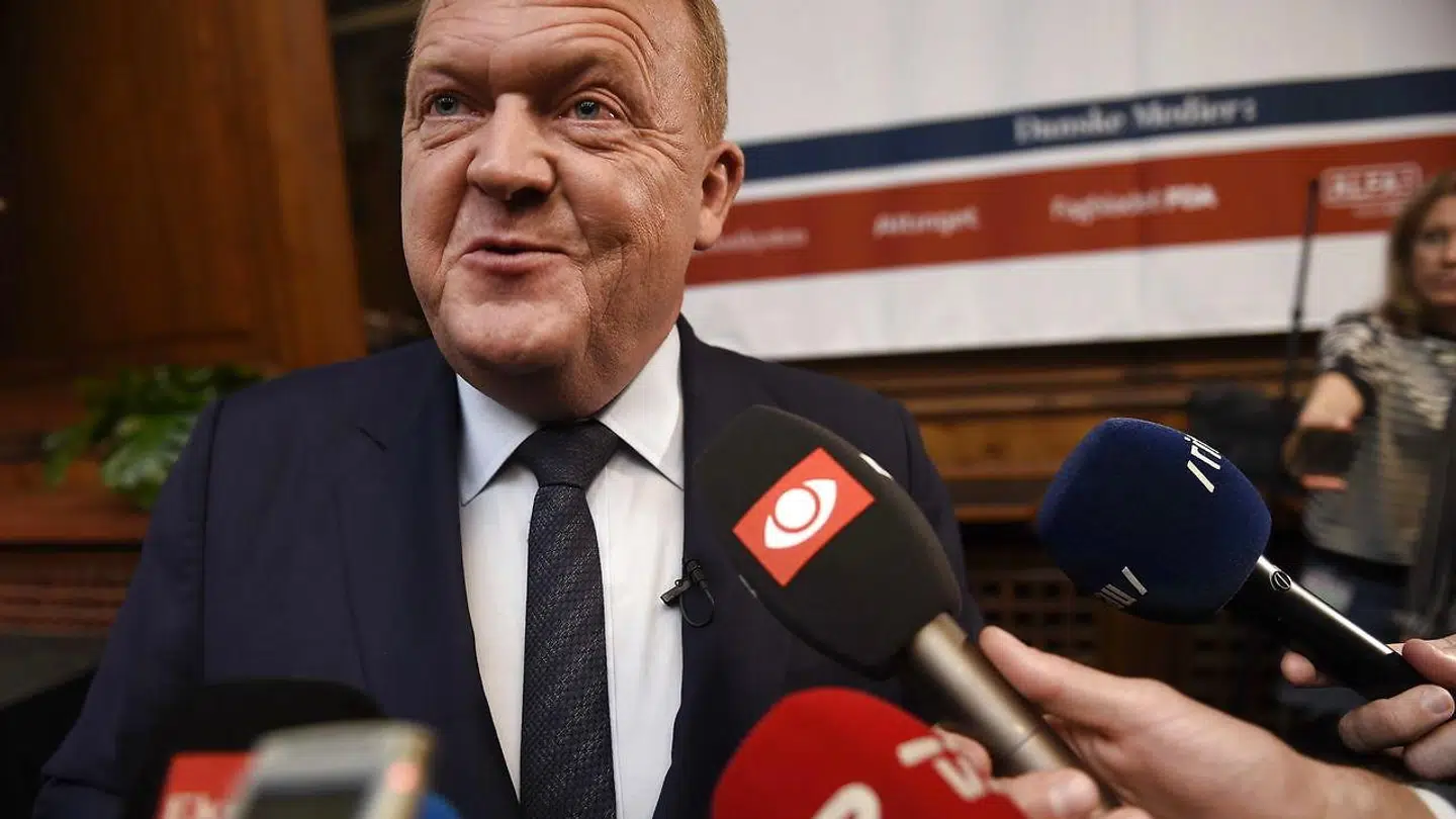 Statsminister Lars Løkke Rasmussen taler til Mediernes Årsdag i København, tirsdag den 7. maj 2019.