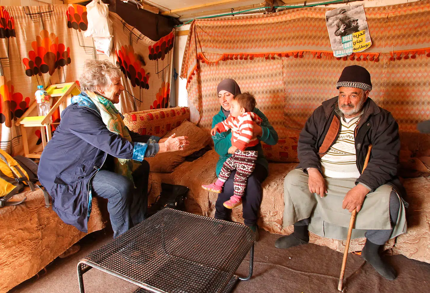 Auken besøger byen Susya sydøst for Hebron på den besatte Vestbred med delegationen fra Europa-Parlamentet i 2016.