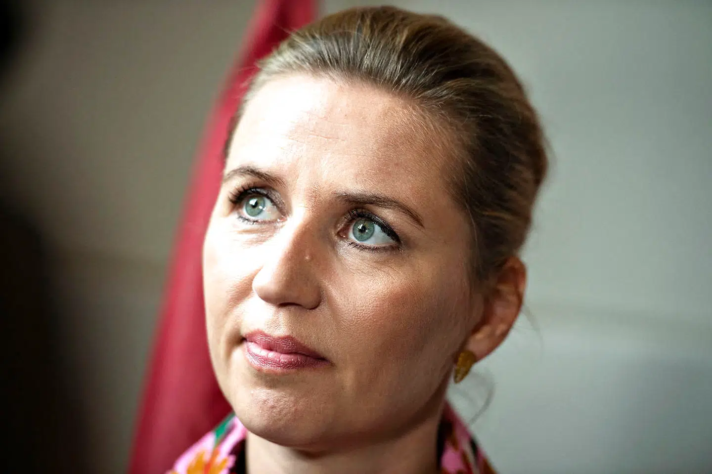 Socialdemokratiets formand Mette Frederiksen ses her efter hendes tale ved 1. maj mødet hos DSU i Aalborg, 1. maj 2019.