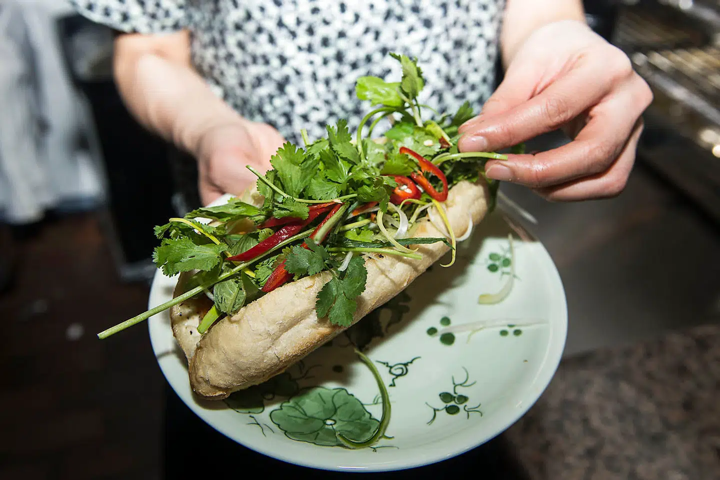 På District Tonkin er der friske vietnamesiske sandwich.
