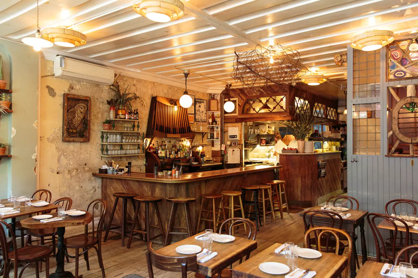 Restauranten Vinegar Hill House ligger i i Irishtown-kvarteret i en af Brooklyns ældste gader.
